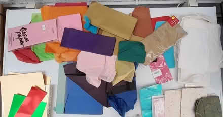 Photo of free Multicoloured tissues, craft and foil papers for art project (Bernards Heath AL1) #1