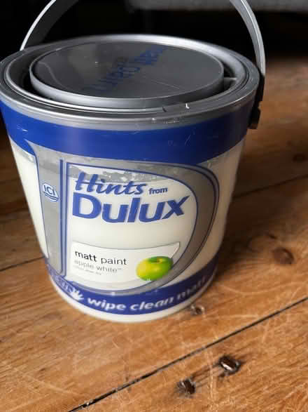 Photo of free 2.5l Dulux Matt Apple White (Marple SK6) #1