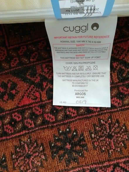 Photo of free Cot mattress, to go with cot above (Butts hill area BA11) #3