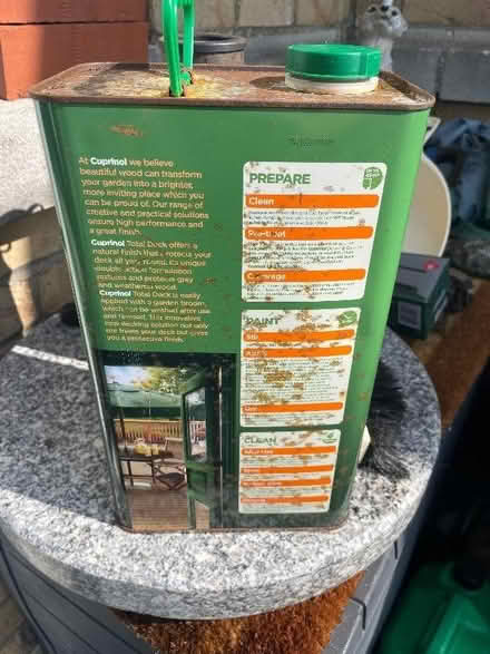 Photo of free Approx 5L of Cuprinol Pine Decking Stain (Langney BN23) #2