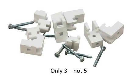 Photo of free Curtail Rail Plastic Brackets (IP4 5) #1