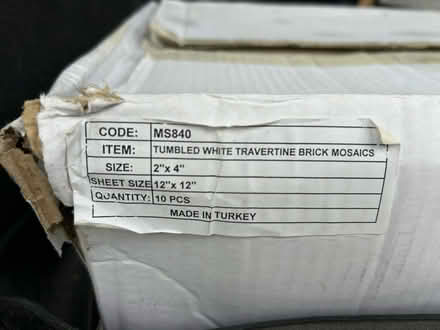 Photo of free 2x4 Travertine Tiles (Chestnut Hill) #1