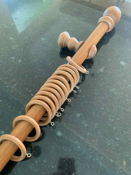 Photo of free 120cm wooden curtain pole (RH5) #1