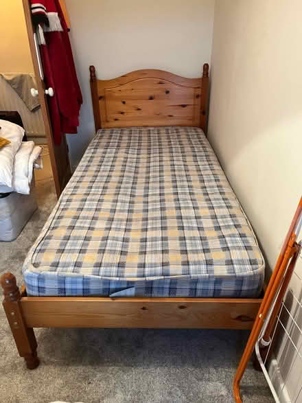 Photo of free Pine single bed (Biddulph Moor) #1