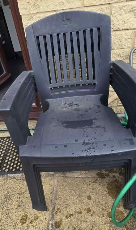 Photo of free Garden plastic chairs x4 and table (Cheltenham GL51) #3