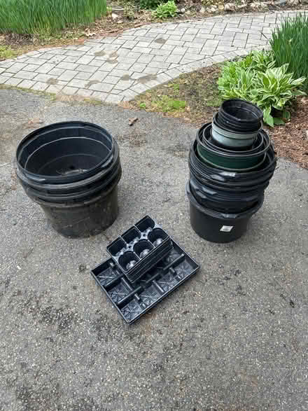 Photo of free Plastic pots all sizes (Lexington center) #1