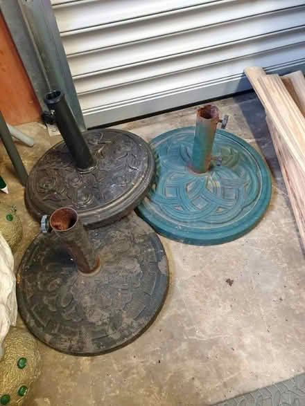 Photo of Metal parasol stand base thing (Towcester NN12) #1