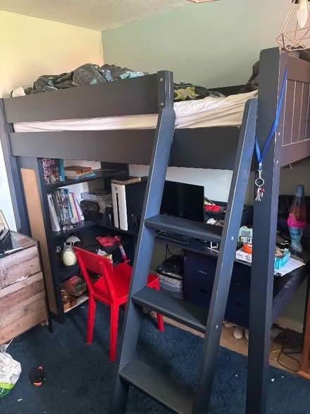 Photo of free Up high bed and red chair (Greatfield GL51) #1