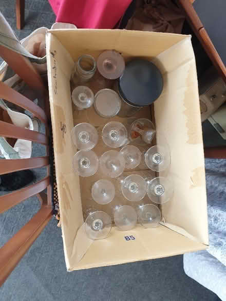Photo of free Box of wine glasses and assorted glasswear (Datchet SL3) #1