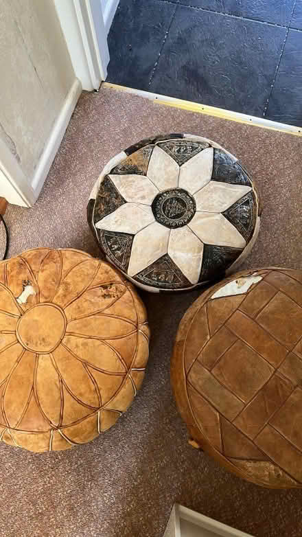 Photo of free Leather pouffes project (Kenilworth CV8) #1