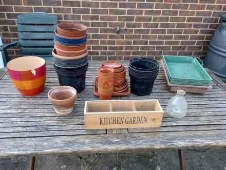 Photo of free Various pots, drip trays and seedling trays (Ware SG12) #1