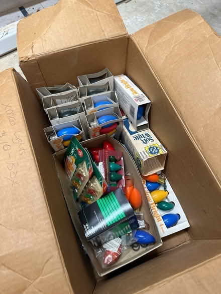 Photo of free Box of old Christmas bulbs (Wakefield) #1