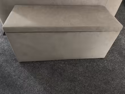Photo of free 2 Beige Bedside Tables / Beige Ottoman Storage Bench (ME9) #4