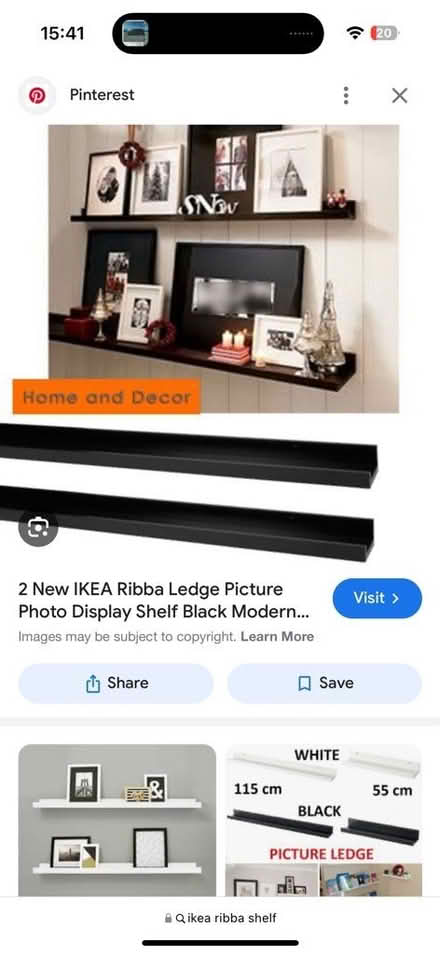 Photo of free IKEA RIBBA shelves (Uptown Oakland) #1