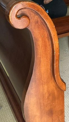 Photo of free King size sleigh bed (Nashway Dr & W Maple Rd) #2