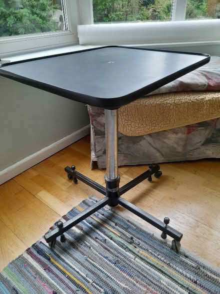 Photo of free Small black mobile table (Headley GU35) #1