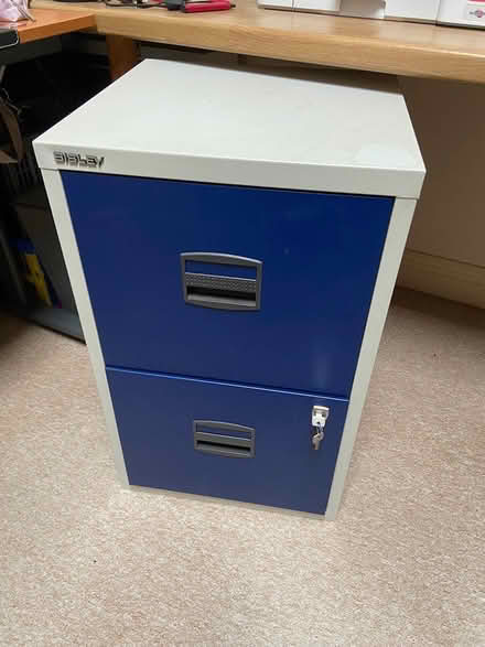 Photo of free Small metal filing cabinet (Sudbury Suffolk CO10) #1