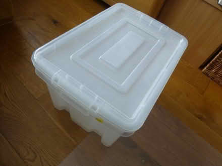 Photo of free 2 plastic storage boxes (Chiswell Green AL2) #2