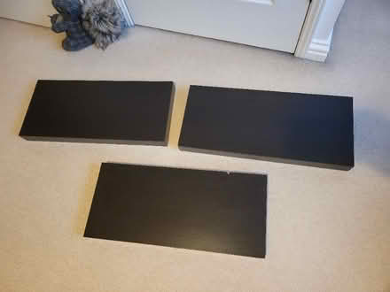 Photo of free 3 x Ikea floating shelves Lack Black Brown (Tattenhoe MK4) #1