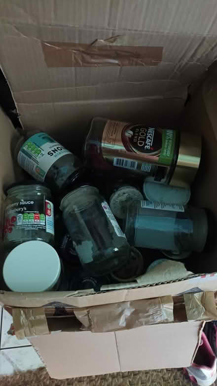 Photo of free Box of glass jars (Kinver DY7) #1