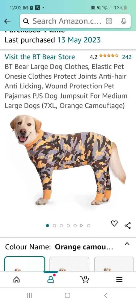 Photo of free Dog Pyjamas -Large (Chipstead TN13) #1