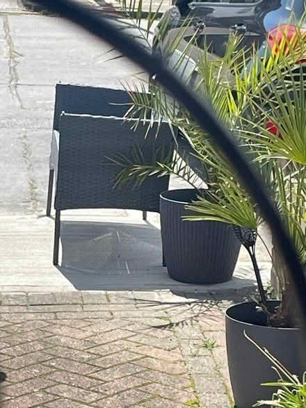 Photo of free Rattan chair grey, outside Benfleet (SS7) #1