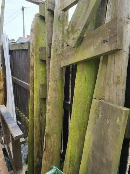 Photo of free Large wooden fence posts/poles (Houghton le spring) #1