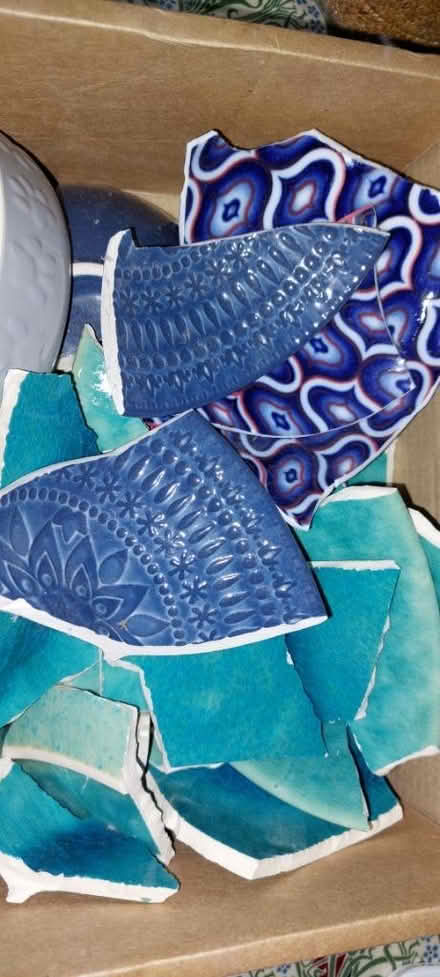 Photo of free Glazed ceramic pieces for mosaic (Windlesham (GU20)) #1