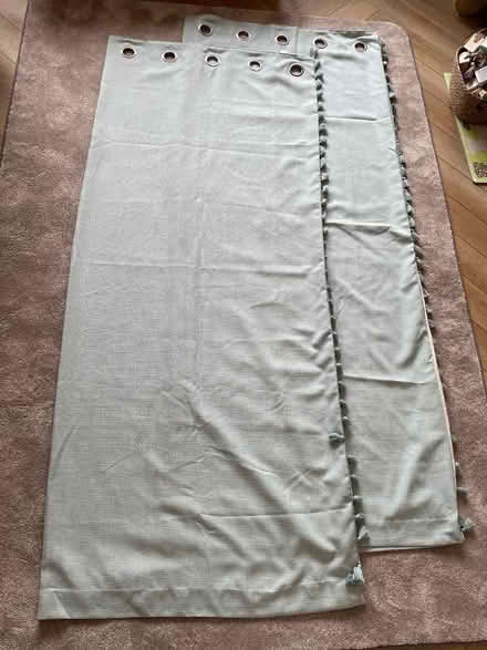 Photo of free Next eyelet tassel lined curtains blue (Alderley Edge SK9) #2