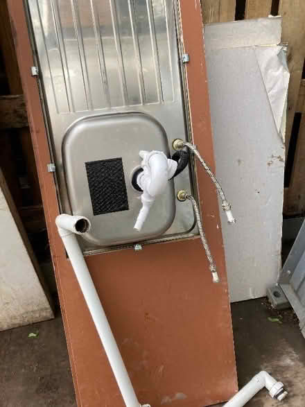 Photo of free Steel sink and tap with draining board (Upper Holloway N4) #1