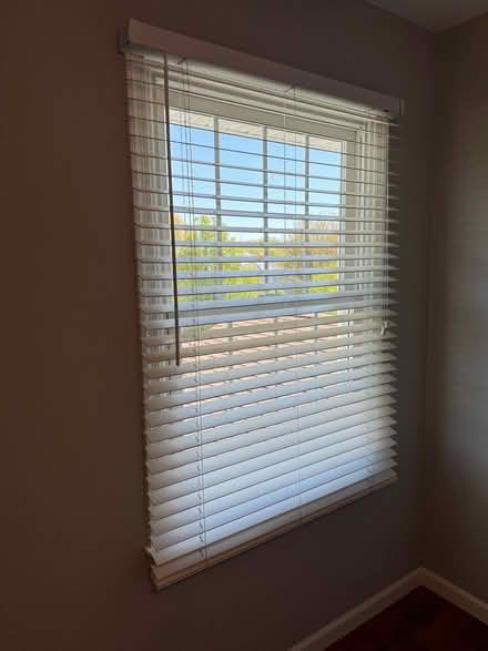 Photo of free White wooden blinds (Near SBHS) #2