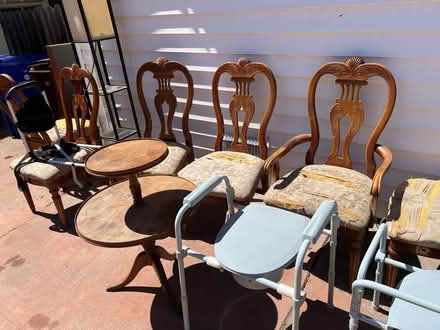 Photo of free Antique table and chairs (Oakland)