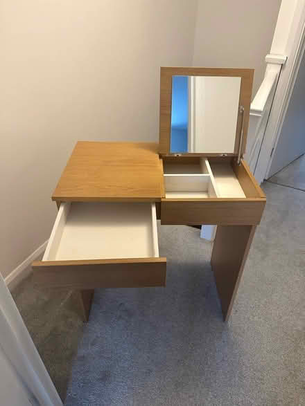 Photo of free Brown IKEA makeup table (Coulsdon) #2