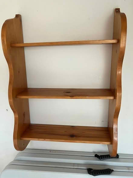 Photo of free Pair of pine wall shelves (Storrs S6) #2