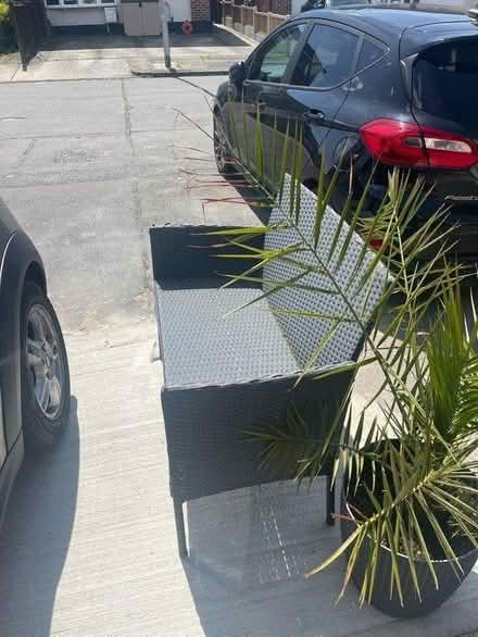 Photo of free Rattan chair grey, outside Benfleet (SS7) #2