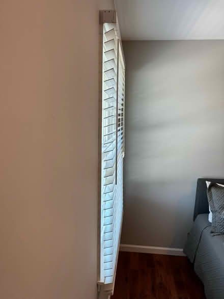 Photo of free White wooden blinds (Near SBHS) #3