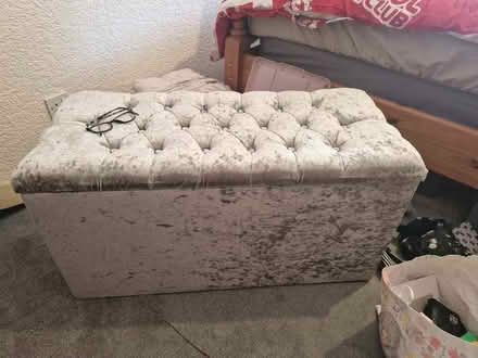 Photo of free Velvet ottoman (Milton PO4) #1