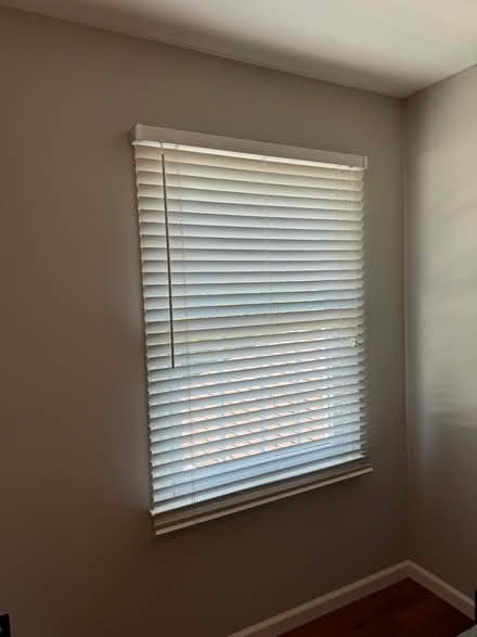 Photo of free White wooden blinds (Near SBHS) #1