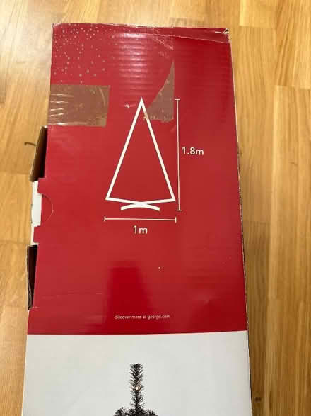 Photo of free Black Xmas Tree with PreLit LED bulbs, 6ft high (The Hockering GU22) #4