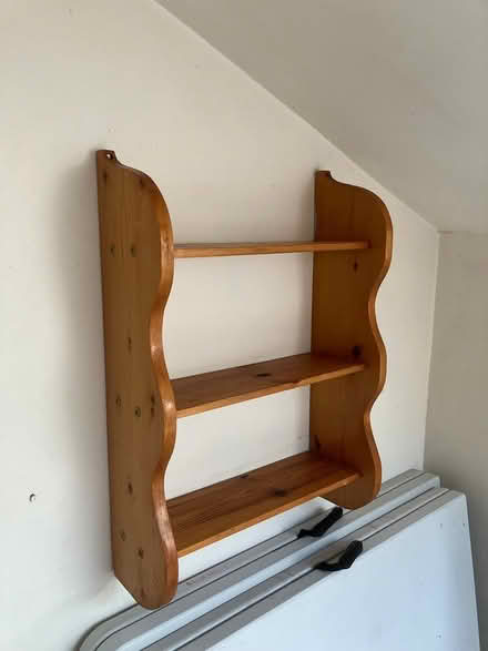 Photo of free Pair of pine wall shelves (Storrs S6) #3