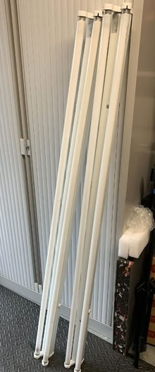 Photo of free Two twin 5ft fluorescent batten fittings with tubes (Denmead PO7) #1