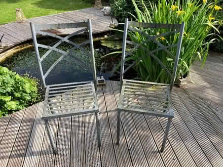 Photo of free Two Steel Garden Chairs (St John's WR2) #1