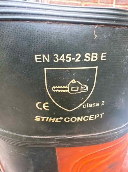Photo of free Stihl chainsaw Wellington boots (Didcot) #2