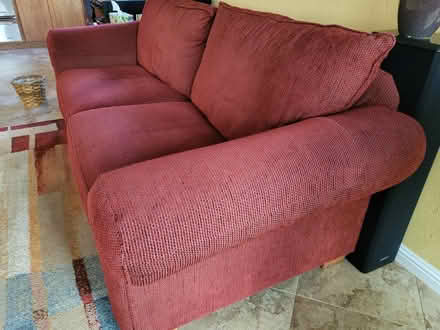 Photo of free Red Fabric Sofa (North Escondido) #3