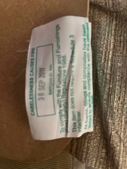 Photo of free Next 3 seater sofa (Croydon CR0) #4