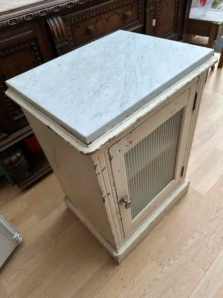 Photo of free Shabby chic marble-topped cabinet (Leytonstone E11) #2