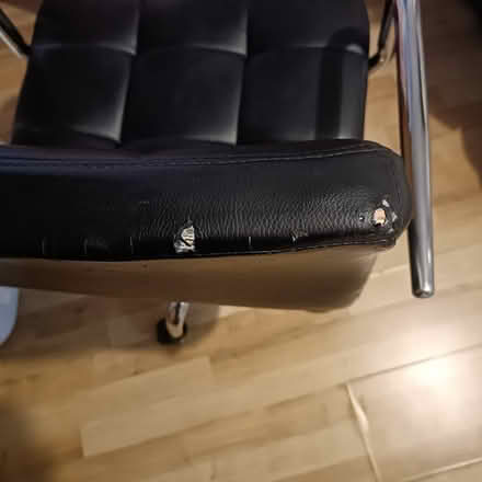 Photo of free Black faux leather Chair (Welwyn garden city) #2