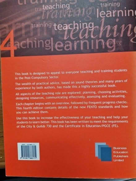 Photo of free Book: Teaching, Training, Learning (Wimborne Town centre, BH21) #2