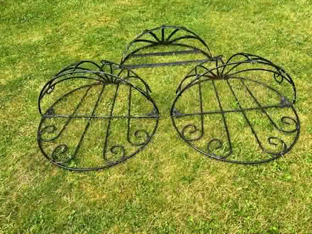 Photo of free Three black metal wall baskets (Kelvedon Hatch CM15) #3