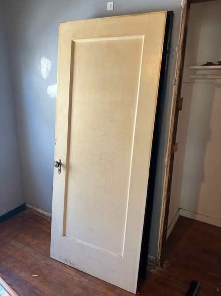 Photo of free 1932 solid wood doors with hardware (Oakland)